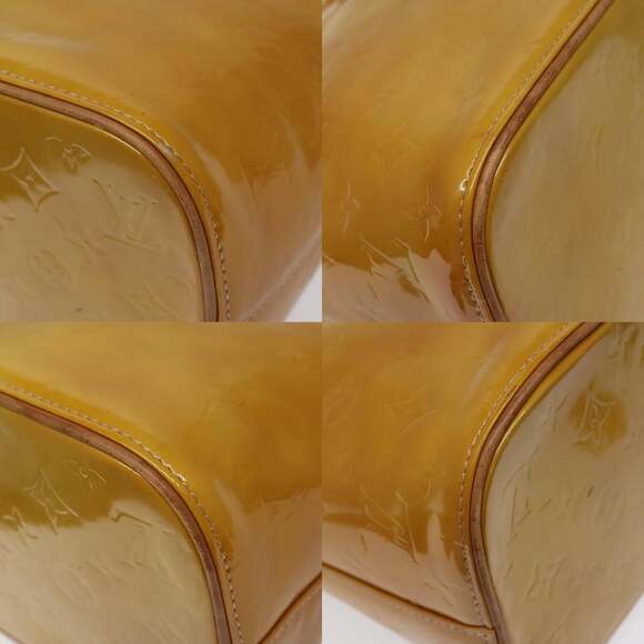 LOUIS VUITTON Monogram Vernis Houston Hand Bag Beige M91004 - Picture 10 of 13